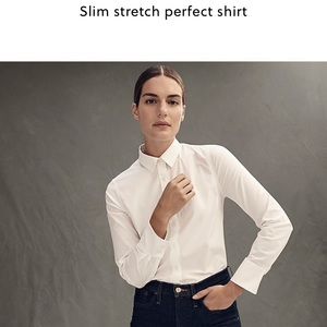 *SOLD* New With Tags J Crew Slim White Button Down